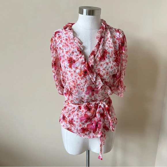 Misa sybil floral ruffle top 13585 - Picture 2 of 11